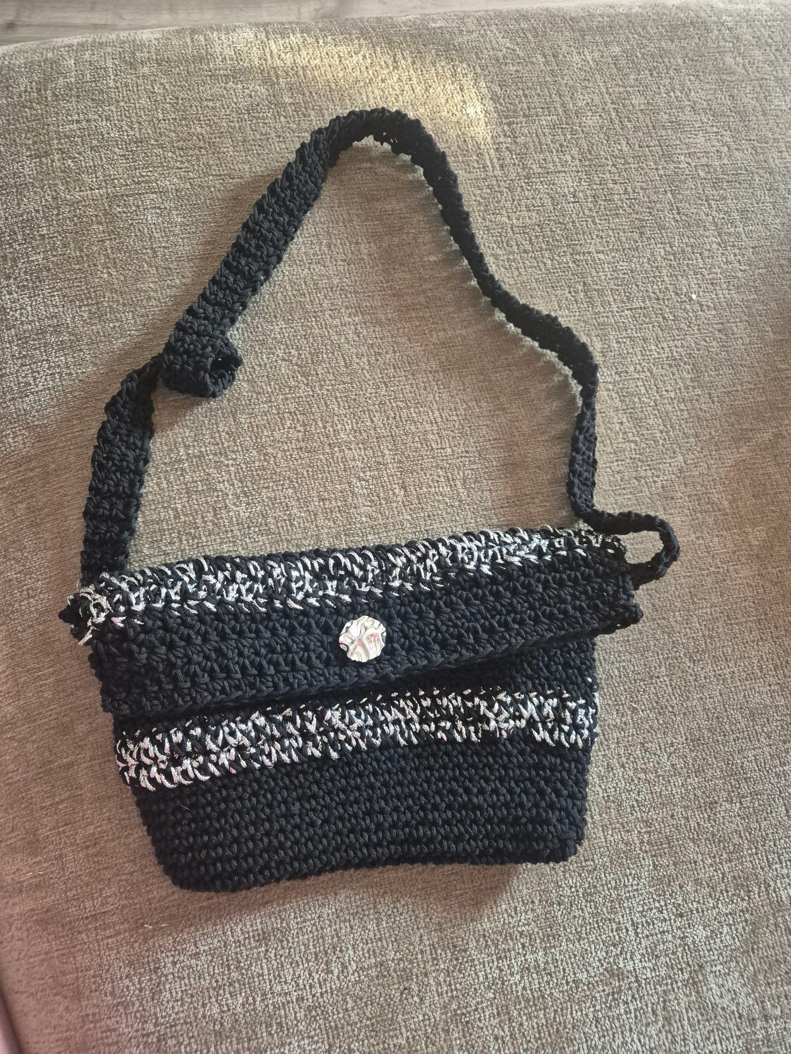 Bolso bandolera crochet 